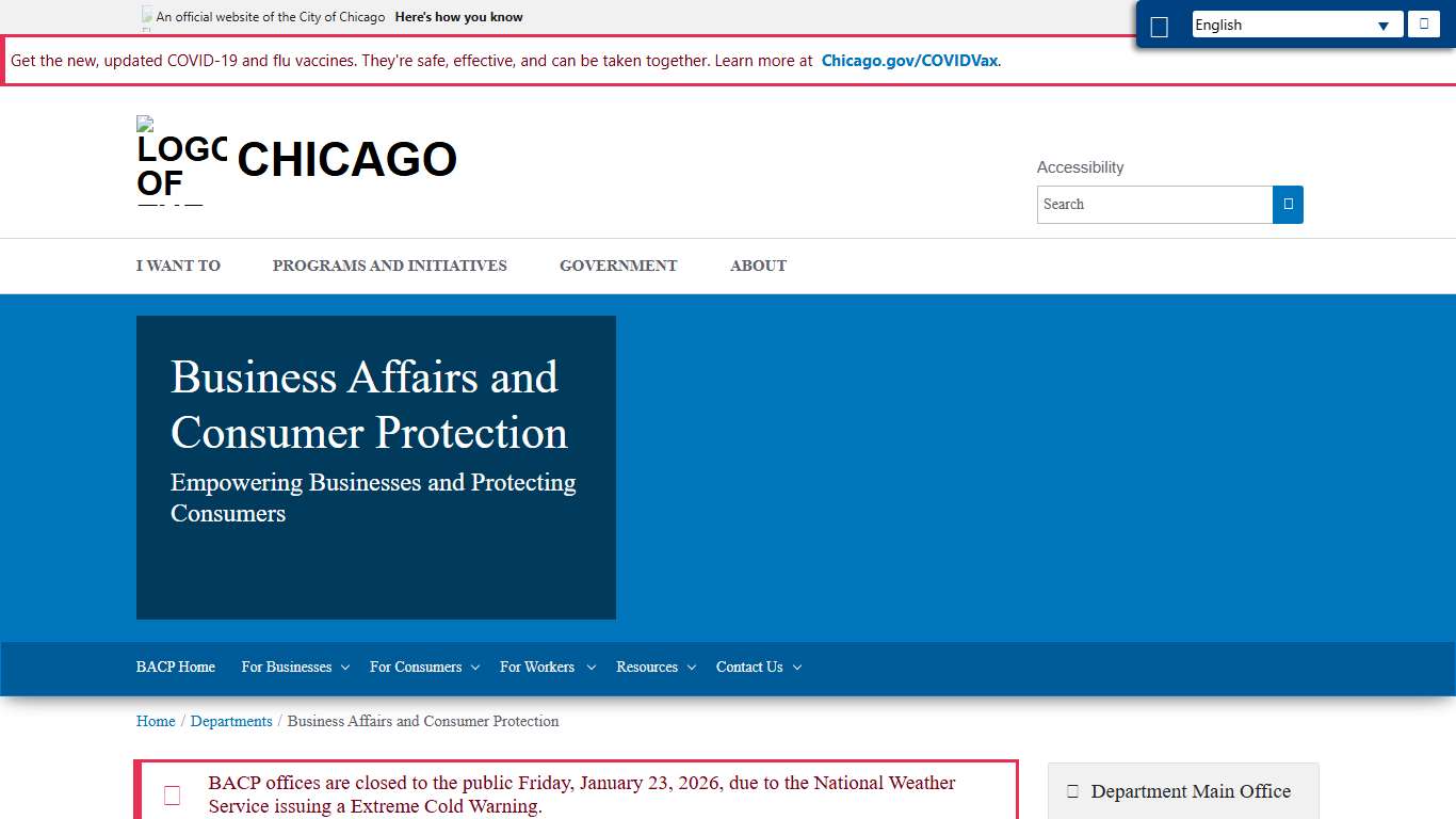 City of Chicago :: Business Affairs and Consumer Protection