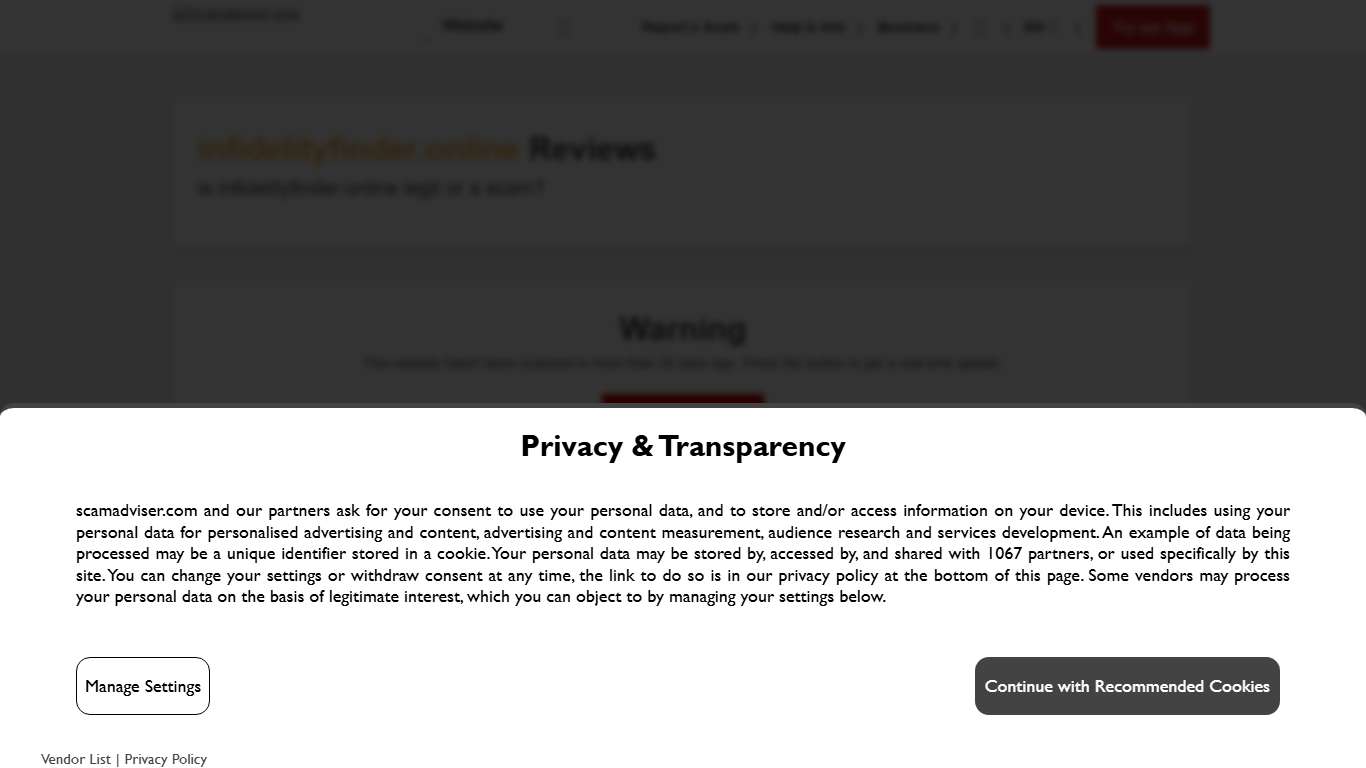 infidelityfinder.online Reviews scam or legit check